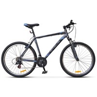 Велосипед 26&quot; Stels Navigator-500 V, V020, цвет антрацитовый/синий, размер 16&quot;