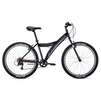 Велосипед 26" Forward Dakota 1.0, 2020, цвет чёрный/голубой, размер 16.5"
