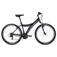 Велосипед 26&quot; Forward Dakota 2.0, 2020, цвет чёрный/голубой, размер 16.5&quot;