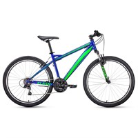 Велосипед 26" Forward Flash 1.0, 2020, цвет синий/светло-зелёный, размер 19"