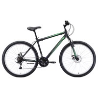 Велосипед 26&quot; Black One Onix D, 2020, цвет чёрный/серый/зелёный, размер 16&quot;