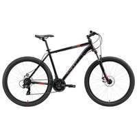 Велосипед 27,5" Stark Hunter 2 D, 2020, цвет чёрный/серый/красный, размер 18"