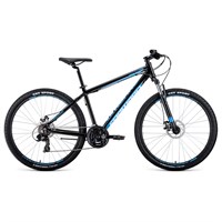 Велосипед 27,5" Forward Apache 2.0 disc, 2020, цвет серый/голубой, размер 15"