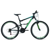 Велосипед 27,5" Forward Raptor 1.0, 2020, цвет чёрный/бирюзовый, размер 16''