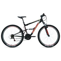 Велосипед 27,5&quot; Forward Raptor 1.0, 2020, цвет чёрный/красный, размер 16&#39;&#39;