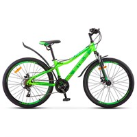 Велосипед 26" Stels Navigator-510 MD, V030, цвет неоновый-зеленый, размер 14"