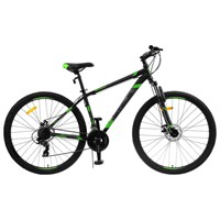 Велосипед 29" Stels Navigator-900 MD F010, цвет чёрный/зелёный, размер 17,5"