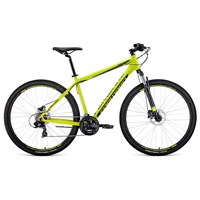 Велосипед 29" Forward Apache 3.0 disc, 2020, цвет желтый/черный, размер 17"