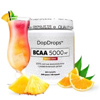 BCAA DopDrops,5000мг, bahama mama, 40 порций.