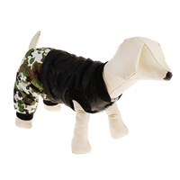 Комбинезон для собак на меховом подкладе с отстегивающимися штанами, размер L