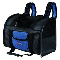 Сумка-рюкзак Trixie Connor для кошек и собак до 8кг,42х29х21см, нейлон, черный/синий