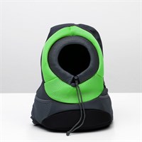 Рюкзак для переноски животных с креплением на талию, 31 х 15 х 39 см, зеленый