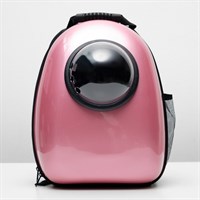 Рюкзак-переноска 30 х 24 х 42 см, пластик, розовый