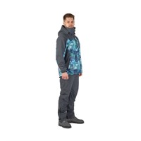 Куртка Gale, цвет серый с голубым принтом, размер 2XL