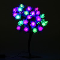 Светодиодный куст улич. 0,3 м, &quot;Шишки 3D&quot;, 32 LED, 220V, моргает RG/RB