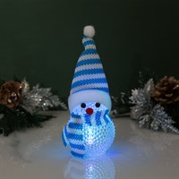 Игрушка световая "Снеговик" (батарейки в комплекте) 5х13 см, 1 LED, СИНИЙ