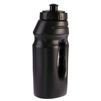 Бутылка для воды 700 мл, велосипедная, с ручкой, пластик HDPE, черная, 9.5х22 см