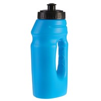 Бутылка для воды, 550 мл, велосипедная, с ручкой, пластик HDPE, синяя, 9.5х22 см
