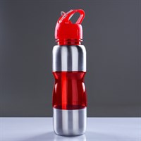 Бутылка для воды "Альби" 650 мл велосипедная, микс, 7х26 см