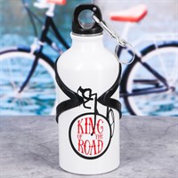Бутылка для воды «King of the road», с велосипедным держателем, 400 мл