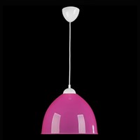 Люстра подвес "Андриана", 1 лампа, розовый, d = 30 см