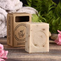Натуральное крафтовое травяное мыло "Лаванда" в коробке, "Добропаровъ", 100 г