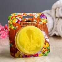 Мыло с мочалкой из люфы "Апельсин и корица", "Добропаровъ", 100 гр