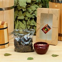 Подарочный набор «Добропаровъ», 2 предмета: "Походный чай", испаритель с гималайской солью