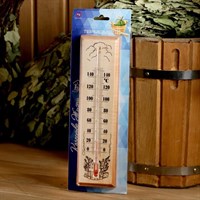 Термометр для бани и сауны деревянный, до 150°C, 30×8 см