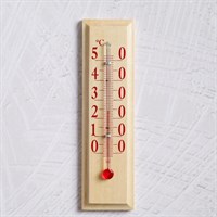 Термометр сувенирный комнатный деревянный, с подставкой, до 50°C, 14×4 см