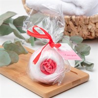 Бурлящий шар для ванны с пеной "Алая роза", 130 г