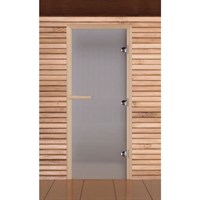 Дверь для бани и сауны "Классика, сатин, 8мм, 190х70см