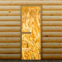 Дверь левое открывание &quot;Пшеница&quot;, 190 х 70 см, с фотопечатью 6 мм Добропаровъ