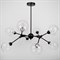 Люстра 99801/8 8х40W E14 черный/прозрачный 89х89х62 см - фото 1000172