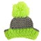 Вязанная шапочка с пампоном, XS-S, обхват головы 22 см, высота шапки 7,5 см, МИКС - фото 1312249