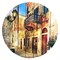 Картина для бани круглая "Старый город", МАССИВ, 40×40 см - фото 1676094