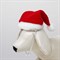 Колпак новогодний для собак, размер S-M, высота 15 см, обхват головы 25 см - фото 2021014