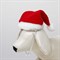 Колпак новогодний для собак, размер M-L, высота 18 см, обхват головы 28 см - фото 2021015