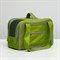 Сумка-переноска с карманом и креплением на чемодан, 40 х 20 х 25 см, зелёная - фото 2022886