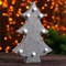 Новогодний декор с подсветкой "Ёлка" серебро 4×14×21 см - фото 2028738
