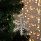Подвеска световая "Снежинка матовая" (батарейки в комплекте), 8 см, 1 LED, RGB - фото 2029531