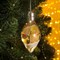 Елочный шар капля  "Новый год"  5 LED. от батареек 2032 (в комплекте) Т/БЕЛЫЙ - фото 2029645