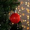 Игрушка световая "Елочный шар" (батарейки в комплекте) 6 см, 1 LED, RGB, КРАСНЫЙ - фото 2029798