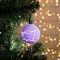 Игрушка световая "Елочный шар узоры краской" 5 см, 1 LED, RGB, ФИОЛЕТОВЫЙ - фото 2029841