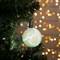 Игрушка световая "Елочный шар узоры краской" 5 см, 1 LED, RGB, ЖЕЛТЫЙ - фото 2029853