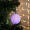 Игрушка световая "Елочный фонарик узоры краской" 5 см, 1 LED, RGB, РОЗОВЫЙ - фото 2030114
