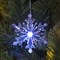 Игрушка светящаяся подвесная "Снежинка 8х8см" на 3 трубках (батарейки в комплекте) - фото 2030217