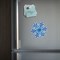 Световая картинка на магните "Снежинка"(батарейки в комплекте), оптоволокно, 1 LED, RGB - фото 2030479
