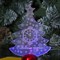 Подставка световая "Елочка с часами", 14х9.5 см, 1 LED, батарейки в комплекте, RGB микс - фото 2030527