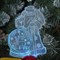 Подставка световая "Дед Мороз, Олень в шаре", 14.5х9 см, 1 LED, RGB микс - фото 2030775